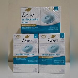 Dove Antibacterial Care Beauty Bar Set 3 Packs/4 Bars Each